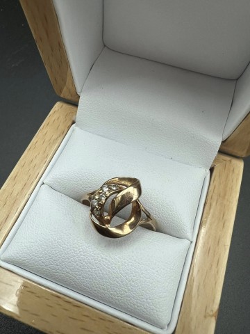 Złoty pierścionek  Pr&oacute;ba 585 Waga: 2.35 g