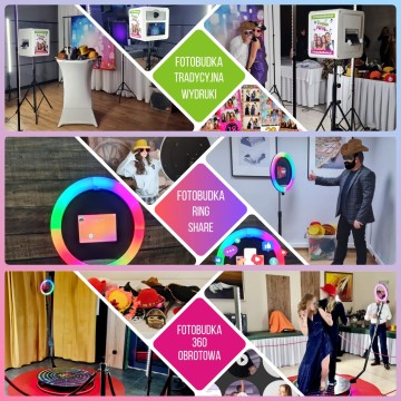Fotobudka na każdą imprezę &ndash;3 modele do wyboru 360/Klasyczna
