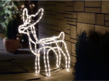 Renifer LED z timerem czasowym_ Nowy