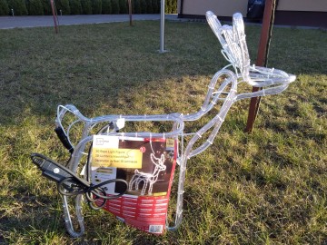 Renifer LED z timerem czasowym_ Nowy