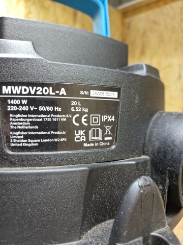 Odkurzacz przemysłowy macallister bez rury