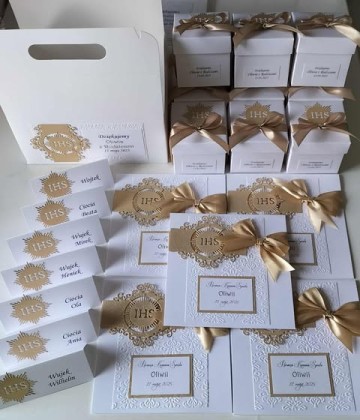 Zaproszenia i podziękowania na Komunię