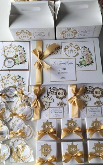 Zaproszenia i podziękowania na Komunię