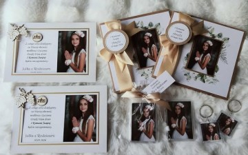 Zaproszenia i podziękowania na Komunię