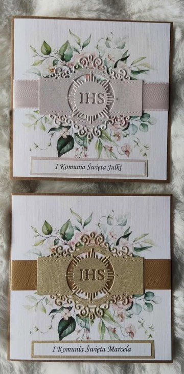 Zaproszenia i podziękowania na Komunię