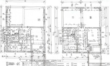 Dom w budowie z budynkiem komercyjnym - Mikorzyn