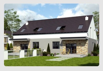 Na sprzedaż nowoczesny dom w zabudowie bliźniaczej w Ruminie