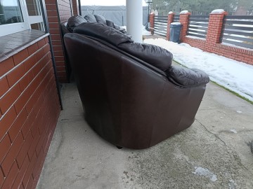 Sprzedam wypoczynek 3,2,1 ze sk&oacute;ry