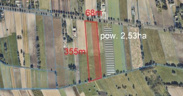 Na sprzedaż działka inwestycyjno-rolna przy DK92 - 1,41 ha