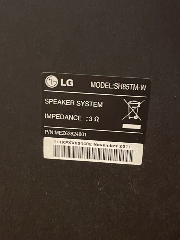 Sprzedam kino domowe 2.1 LG blu-ray 3D model HX-806CM