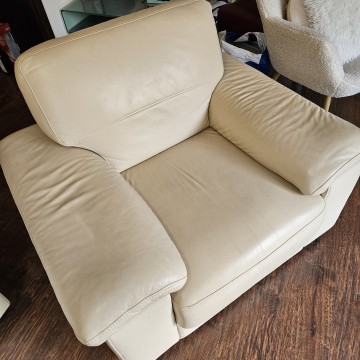 MEBLE SKÓRZANE kanapa + 2 fotele