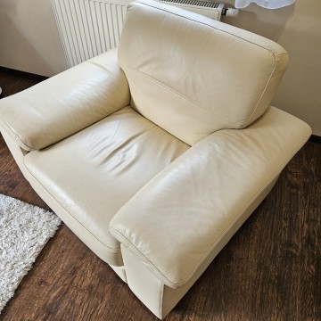 MEBLE SKÓRZANE kanapa + 2 fotele