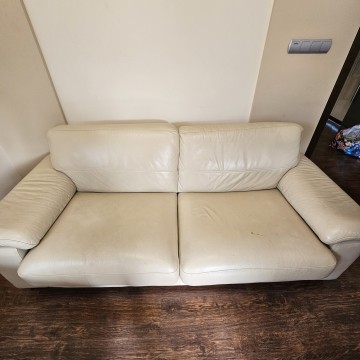 MEBLE SKÓRZANE kanapa + 2 fotele