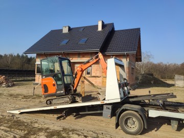 WYPOŻYCZALNIA OSIECZA - WYNAJEM Minikoparki Rębaki Wozidła