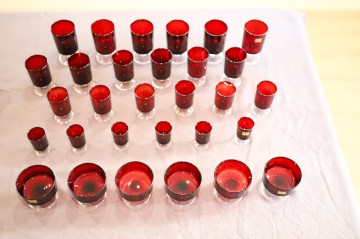 LUMINARC FRANCE kieliszki oraz przedmioty myśliwskie