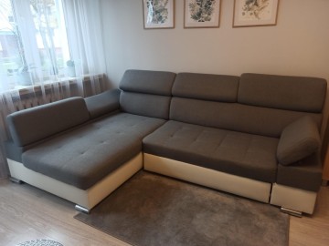 Narożnik Paulo szary regulowany zagł&oacute;wki