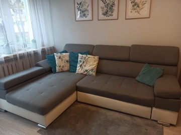 Narożnik Paulo szary regulowany zagł&oacute;wki