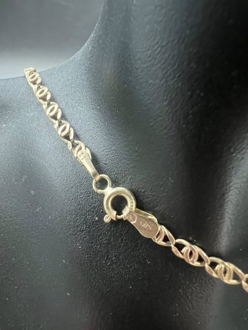 Złoty łańcuszek  Pr&oacute;ba 585 Waga: 3.65 g