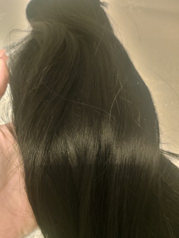 Naturalne włosy clip in czarne