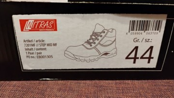 Sprzedam buty robocze Nitras Metal Free. roz.44