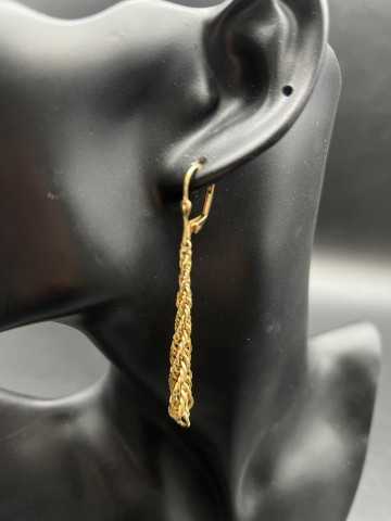 Złote kolczyki  Pr&oacute;ba 585  Waga: 3 gramy