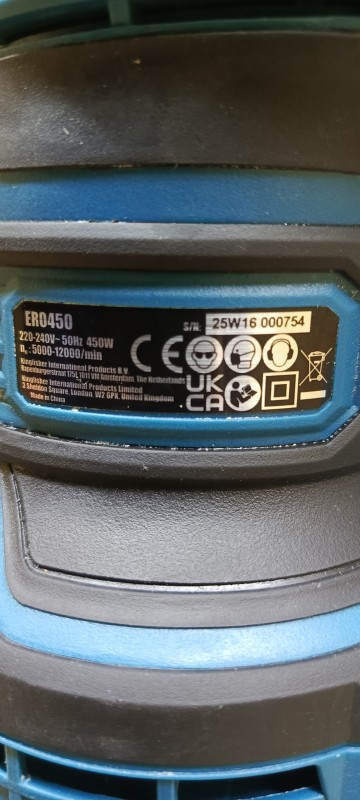 Szlifierka mimośrodowa erbauer 450w 150 mm