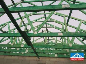 Wiązary dachowe - gotowa więźba  - dach z fabryki
