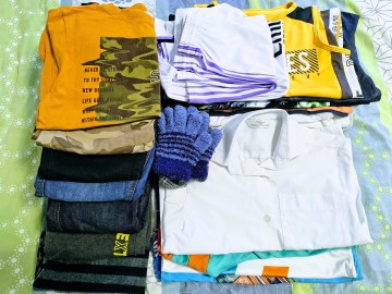 Worek ubrań dla chłopca rozm. 128-140