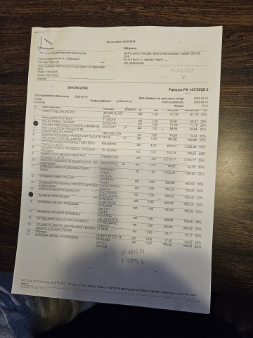 Fiat ducato brygad&oacute;wka, faktura VAT marża