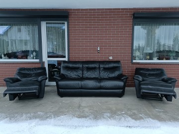 Sprzedam wypoczynek 3,1,1 ze sk&oacute;ry