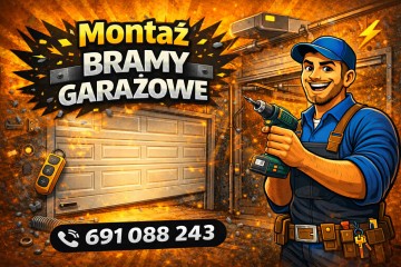 BRAMY GARAŻOWE segmentowe ocieplone z automatem CENA !!!