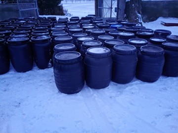 Beczki po produkcie spożywczym 120-150 litrowe