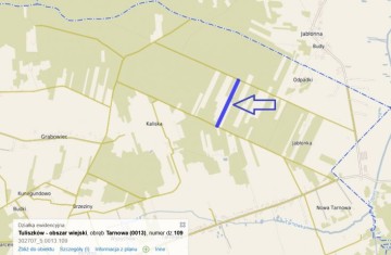 Na sprzedaż grunt rolny z możliwością zabudowy siedliskowej