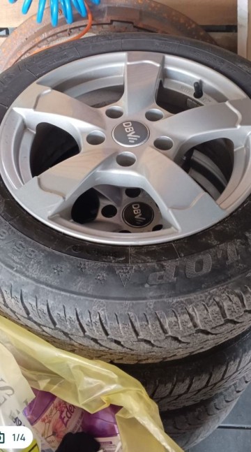 Alufelgi 5x112 r15 z oponami zimowymi