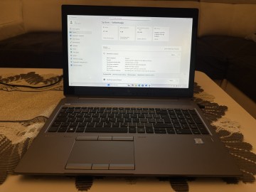 Laptop hp zbook G5 i7 8850H 32GB RAM 512gb ssd win 11