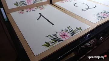 Numerki na st&oacute;ł weselny - komplet 6 szt.