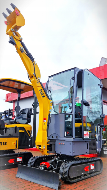 Nowa minikoparka NEX N12 z ogrzewaną kabiną | Leasing