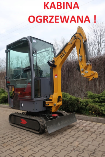 Nowa minikoparka NEX N12 z ogrzewaną kabiną | Leasing
