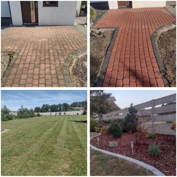 Pielęgnacja Ogrodu,Mycie kostki brukowej