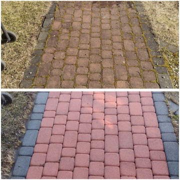Pielęgnacja Ogrodu,Mycie kostki brukowej