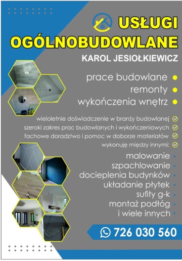 USŁUGI OG&Oacute;LNOBUDOWLANE