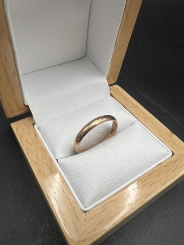 Złota obrączka  Pr&oacute;ba 585 Waga: 2.45 g