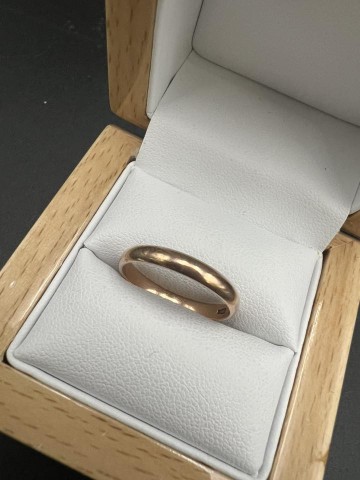 Złota obrączka  Pr&oacute;ba 585 Waga: 2.45 g