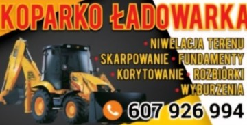 Minikoparka, koparko-ładowarka