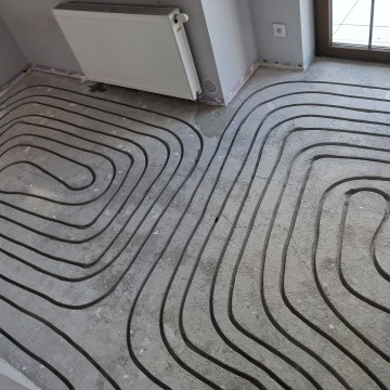 Frezowanie w betonie pod ogrzewanie podłogowe