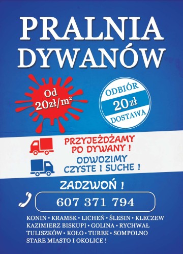 Pralnia Dywan&oacute;w metodą Na Wskroś w kąpieli wodnej