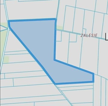 Działka rolna o powierzchni 10.22 ha w jednym kawałku