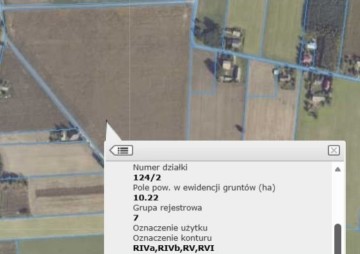 Działka rolna o powierzchni 10.22 ha w jednym kawałku