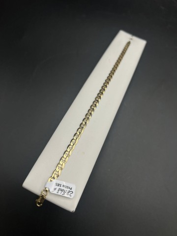 Złota bransoletka  Pr&oacute;ba 585  Waga: 7.32 g