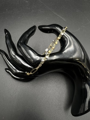 Złota bransoletka  Pr&oacute;ba 585  Waga: 3.25 g